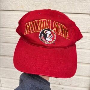 Vintage American Needle Florida State Seminoles NCAA strapback hat red